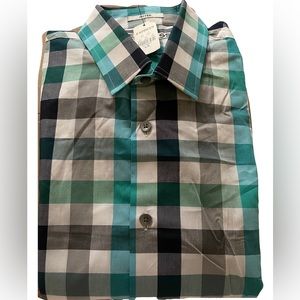 Men’s Express Fitted Button Up Shirt. Size Large/ 16-16 1/2.